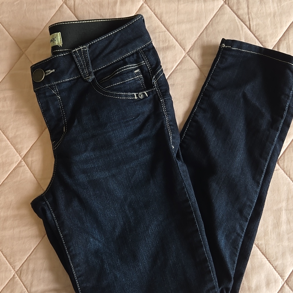 Democracy Women’s Absolution Skinny Jeans in Dark Blue, Ankle Length, Size 4 - Picture 3 of 5